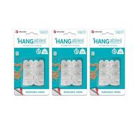 Velcro Brand - HANGables Removable Micro Hooks - 18 x Transparent Hooks - Damage Free Hanging - Holds 250g per Hook - Perfect for Keys, Home Décor, Jewellery & Other Lightweight Items.