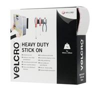 Velcro® Brand 60244 Heavy-Duty Stick On Tape 50Mm X 5M White