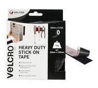 VELCRO Brand Heavy Duty Stick on Tape 50mm x 2.5m Black