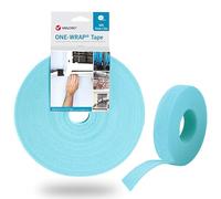 Velcro® Brand Hook and Loop ONE-WRAP® Hook and Loop Tape, Cable Straps, Cable Management, Cord Organizer, Reusable Fastening Cable Ties, Aqua, 10mm x 5m