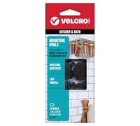 Velcro Brand Industrial Fasteners | Low Profile Thin Design | Professional Grade Heavy Duty Strength | Indoor Outdoor Use | 1in x 3/4in Ovals, 10 Sets, Black, 1 Count (Pack of 1)