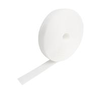 VELCRO® Brand ONE-WRAP® Back-to-Back Tape Roll, 20mm Wide Reusable Self-Gripping Cable Wrap for Cable Management, Cut-to-Length Hook & Loop Strap, Pre-Packed 1m-25m Roll Options (White, 20MMX10M)