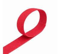 VELCRO® Brand ONE-WRAP® Back-to-Back Tape Roll, 20mm Wide Reusable Self-Gripping Cable Wrap for Cable Management, Cut-to-Length Hook & Loop Strap, Pre-Packed 1m-25m Roll Options (Red, 20MMX1M)