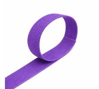 VELCRO® Brand ONE-WRAP® Back-to-Back Tape Roll, 20mm Wide Reusable Self-Gripping Cable Wrap for Cable Management, Cut-to-Length Hook & Loop Strap, Pre-Packed 1m-25m Roll Options (Purple, 20MMX5M)