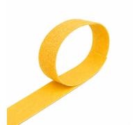 VELCRO® Brand ONE-WRAP® Back-to-Back Tape Roll, 20mm Wide Reusable Self-Gripping Cable Wrap for Cable Management, Cut-to-Length Hook & Loop Strap, Pre-Packed 1m-25m Roll Options (Yellow, 20MMX1M)