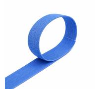 VELCRO® Brand ONE-WRAP® Back-to-Back Tape Roll, 20mm Wide Reusable Self-Gripping Cable Wrap for Cable Management, Cut-to-Length Hook & Loop Strap, Pre-Packed 1m-25m Roll Options (Blue, 20MMX2M)