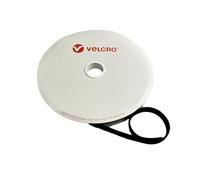 VELCRO® Brand ONE-WRAP® Back-to-Back Tape Roll, 20mm Wide Reusable Self-Gripping Cable Wrap for Cable Management, Cut-to-Length Hook & Loop Strap, Pre-Packed 1m-25m Roll Options (Black, 20MMX25M)