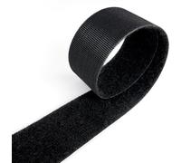 VELCRO® Brand ONE-WRAP® Back-to-Back Tape Roll, Black Reusable Self-Gripping Wrap for Cable Management & Bundling, 25mm Standard, 50mm Heavy Duty, 107mm Extra-Wide Heavy Duty (50MMX5M)