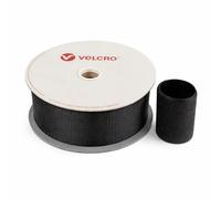 VELCRO® Brand ONE-WRAP® Back-to-Back Tape Roll, Black Reusable Self-Gripping Wrap for Cable Management & Bundling, 25mm Standard, 50mm Heavy Duty, 107mm Extra-Wide Heavy Duty (50MMX25M)