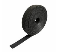 VELCRO® Brand ONE-WRAP® Back-to-Back Tape Roll, Black Reusable Self-Gripping Wrap for Cable Management & Bundling, 25mm Standard, 50mm Heavy Duty, 107mm Extra-Wide Heavy Duty (25MMX10M)