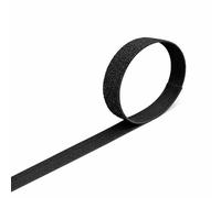 VELCRO® Brand ONE-WRAP® Back-to-Back Tape Roll, Reusable Self-Gripping Strap for Cable Management & Bundling, Cut-to-Length Hook and Loop Wrap, 10mm or 16mm Width, Black/White (Black, 10MMX2M)