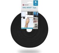 VELCRO® Brand ONE-WRAP® Black 10, 16, 20, 25mm Cable Tie Hook & Loop roll 25mt