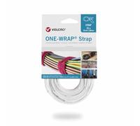 Velcro® Brand ONE-WRAP® Cable Ties 25mm x 300mm - White | Reusable Hook & Loop Fastener Straps for Cable & Cord Management (25 Pack)