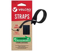 VELCRO Brand ONE-WRAP Eco Cable Ties, Black 10mm x 13cm, 6 Pack