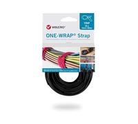 Velcro® Brand ONE-WRAP® Fastener Cable Ties 25mm x 300mm | Reusable Hook & Loop Straps for Cable Management (25 Pack) - VEL-OW64802