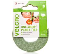 VELCRO Brand ONE-WRAP Plant Ties Tape, 12mm x 5m, Green - Reusable, Plant-Friendly Secure Solution For Tree Ties Straps, Plant Clips, VEL-EC60202,pac