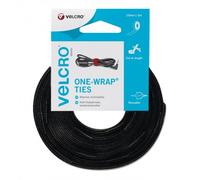 VELCRO Brand ONE-WRAP Reusable Ties, 10mm x 5m - Black - VEL-EC60253