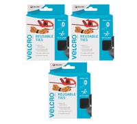 VELCRO® Brand - ONE-WRAP® Reusable Ties 30mm x 5m Black JOBLOT x 3 Boxes = 15m