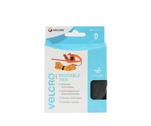 Velcro Brand ONE-WRAP Reusable Ties - Black 30mm x 5m VEL-EC60254 - Genuine