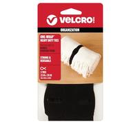 VELCRO Brand ONE-WRAP -Ties | Reusable Pre-Cut and Self Gripping | for Bundling Hoses, Wood, Heavy Duty Extension Cords | 3 Ct 23” x 7/8” | Black - 90700