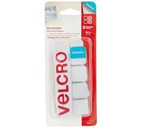 "VELCRO Brand - Removable Mounting Squares, Damage-Free Decorating, 3/4"", Pack of 8" (95190)
