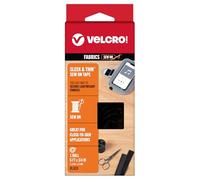 Velcro brand, Slim and Thin, for Textiles., Black, 6ft x 3/4in