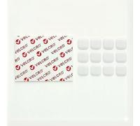 VELCRO® Brand Square Sticky Back Hook & Loop Pads with Rounded Corners Designed to Help Reduce Edge Lifting - PS14 Adhesive - 45mm x 12 Pairs - White