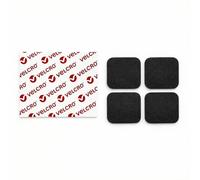 VELCRO® Brand Square Sticky Back Pads with Rounded Corners to Prevent Corner Lifting - Hook & Loop Fasteners with PS14 Adhesive (Black, 60mm x 4 Pairs)