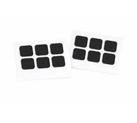 VELCRO® Brand Square Sticky Back Pads with Rounded Corners to Prevent Corner Lifting - Hook & Loop Fasteners with PS14 Adhesive (Black, 40mm x 6 Pairs)
