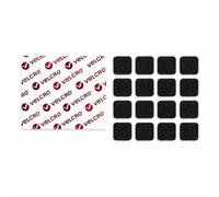 VELCRO® Brand Square Sticky Back Pads with Rounded Corners to Prevent Corner Lifting - Hook & Loop Fasteners with PS14 Adhesive (Black, 30mm x 48 Pairs)