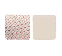 VELCRO® Brand Square Sticky Back Pads with Rounded Corners to Prevent Corner Lifting - Hook & Loop Fasteners with PS14 Adhesive (White, 95mm x 8 Pairs)