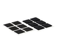 Velcro VEL-EC60236 24pk Black Stick On Squares, 25mm