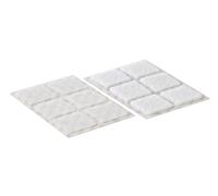 VELCRO Brand Stick On Squares Double Sided Hook & Loop Self Adhesive Pre-Cut Sticky Squares Perfect for Room Décor & Home, Office, Garage Use White 25mm x 25mm Set of 24