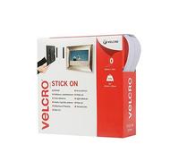 Velcro Brand Stick On Tape 20Mm X 10M White One Colour