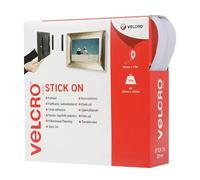 VELCRO Brand 60219 VELCRO Brand Stick On Tape 20mm x 10m White