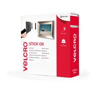 VELCRO? Brand | Stick On Tape | Cut-to-Length Strong Hook & Loop Self Adhesive Sticky Tape Perfect for Room D?cor & Home, Office, Garage Use | Black |
