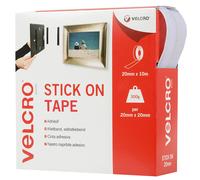 VELCRO? Brand | Stick On Tape | Cut-to-Length Strong Hook & Loop Self Adhesive Sticky Tape Perfect for Room D?cor & Home, Office, Garage Use | White |