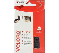 VELCRO Brand Stick On Tape Cut-to-Length Strong Hook & Loop Self Adhesive Sticky Tape Perfect for Room Décor & Home, Office, Garage Use Black 20mm x 50cm