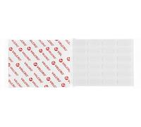 VELCRO® Brand Sticky Back Hook & Loop Strips with Rounded Ends Designed to Help Reduce Edge Lifting - PS14 Adhesive - 20mm x 50mm - 24 Pairs - White