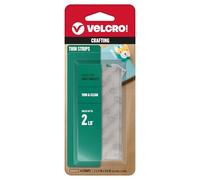 VELCRO Brand - Thin Clear Fasteners | General Purpose/Low Profile | Perfect for Home or Office | 3 1/2in x 3/4in Strips, Clear