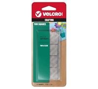 VELCRO Brand - Thin Clear Fasteners | Perfect for Home or Office | 7/8in Squares | Pack of 12