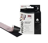 Velcro VELEC60241 Heavy Duty Stick On Tape Black 50mm x 1 Metre