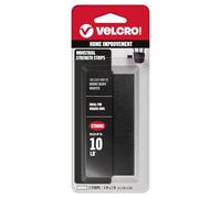 VELCRO Brand Velcro 4"x2" Industrial Strength Strips Black, Hook and Loop, Adhesive, 2 Pack