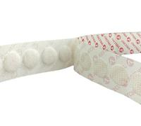 VELCRO® Brand White Stick On Coins Choice of Hook & Loop 22mm, Sticky Dots Double Sided Adhesive Pads, Sticky Coins, Strong Adhesive Dots (Loop & Hook, 10 Coins)