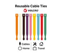 VELCRO® One-Wrap Cable Ties Double Sided Hook & Loop 20mm 25mm Mixed Colours lot