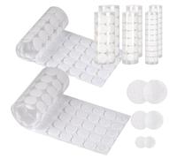 Velcro Dots Self-Adhesive 10/15/20 mm, Pack of 400 Velcro Adhesive Dots, Round Double-Sided Adhesive Velcro Strips, Round Velcro Strips for School Learning Material, Christmas Cards, Velcro Folders,