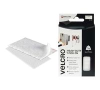VELCRO® Brand VEL-EC60240 Heavy Duty Stick On Strips 50x100mm Whit...