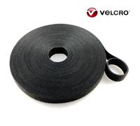 Velcro ONE-WRAP Double-Sided Hook & Loop Strap, Black - Eco-Friendly, Reusable Cable Tie Alternative, Cut-to-Length (1-10.7 cm widths)