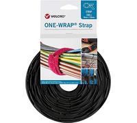 Velcro® One Wrap® Strap Cable Ties 20 mm x 200 mm Pack of 100 Black
