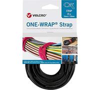 Velcro® One Wrap® Strap Cable Ties 20 mm x 200 mm Pack of 25 Black